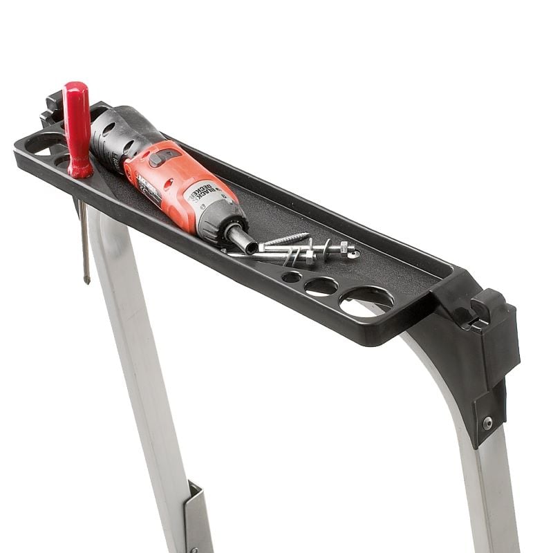 Climb-It aluminium steps tool tray